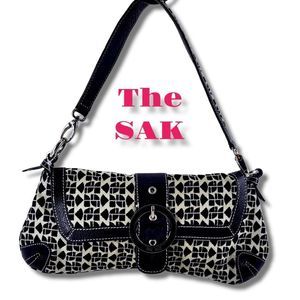 THE SAK PINK LABEL Brown & Cream Shoulder Purse